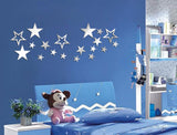 Stars Acrylic Wall Sticker Pcs: 24