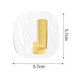 Acrylic Hanging Hooks Pack Of 3