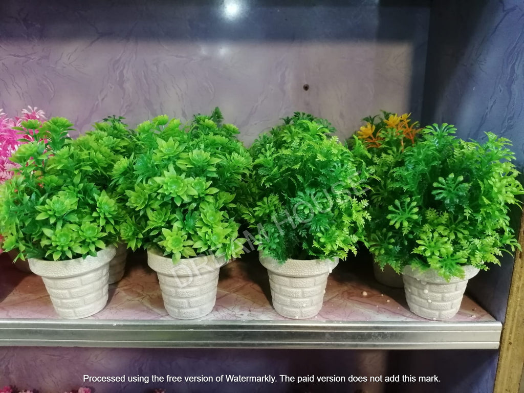 Mini Artificial Flowers & Plants Pack OF 4