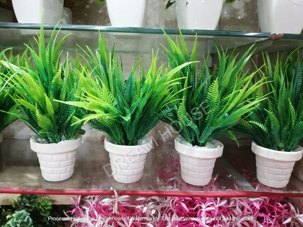 Mini Artificial Flowers & Plants Pack OF 4