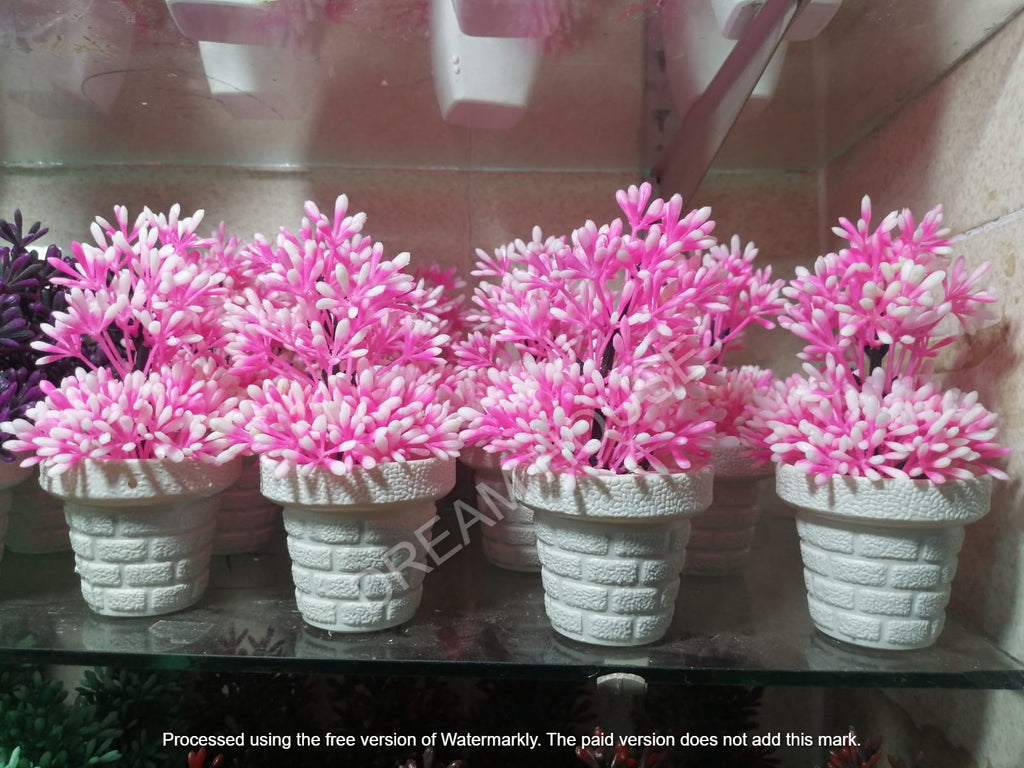 Mini Artificial Flowers & Plants Pack OF 4