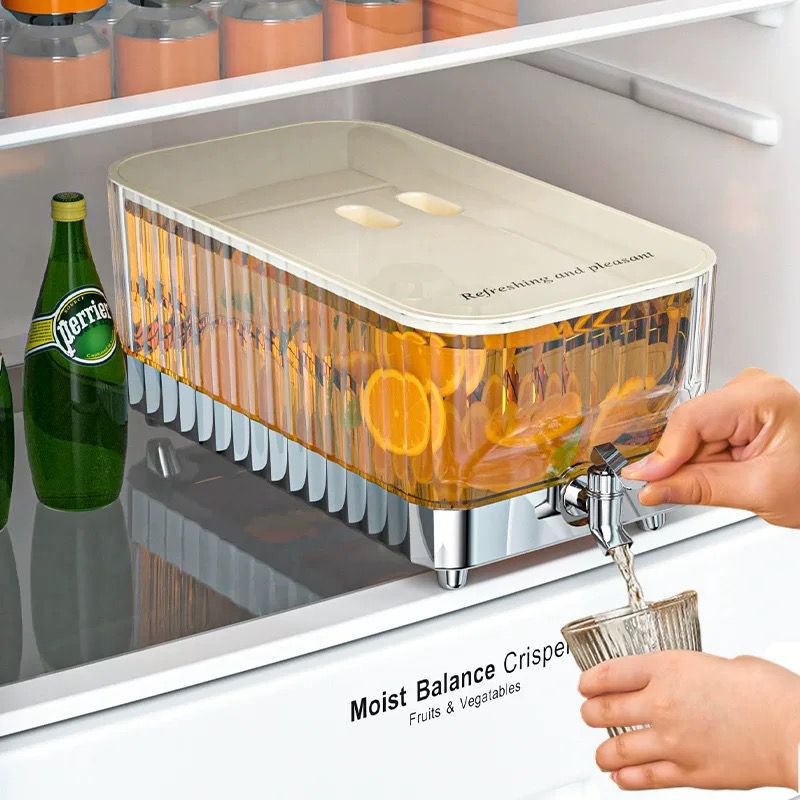Beverage Dispenser Luxury Silver Bottom 5.3L.
