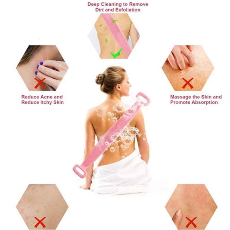 Silicone Shower Scrubber Belt (pack of 2)