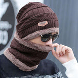 Winter Skull Cap And Neck Scarf Wool Warm