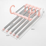 5 in 1 Magic Trouser Rack Hangers Stainless Steel