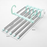 5 in 1 Magic Trouser Rack Hangers Stainless Steel