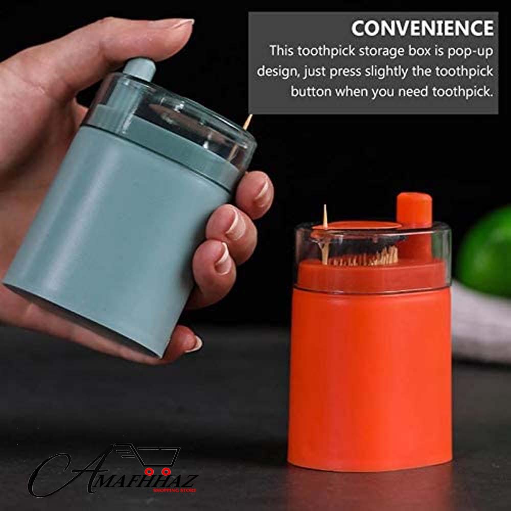 Automatic Toothpick Holder Plastic Storage Box