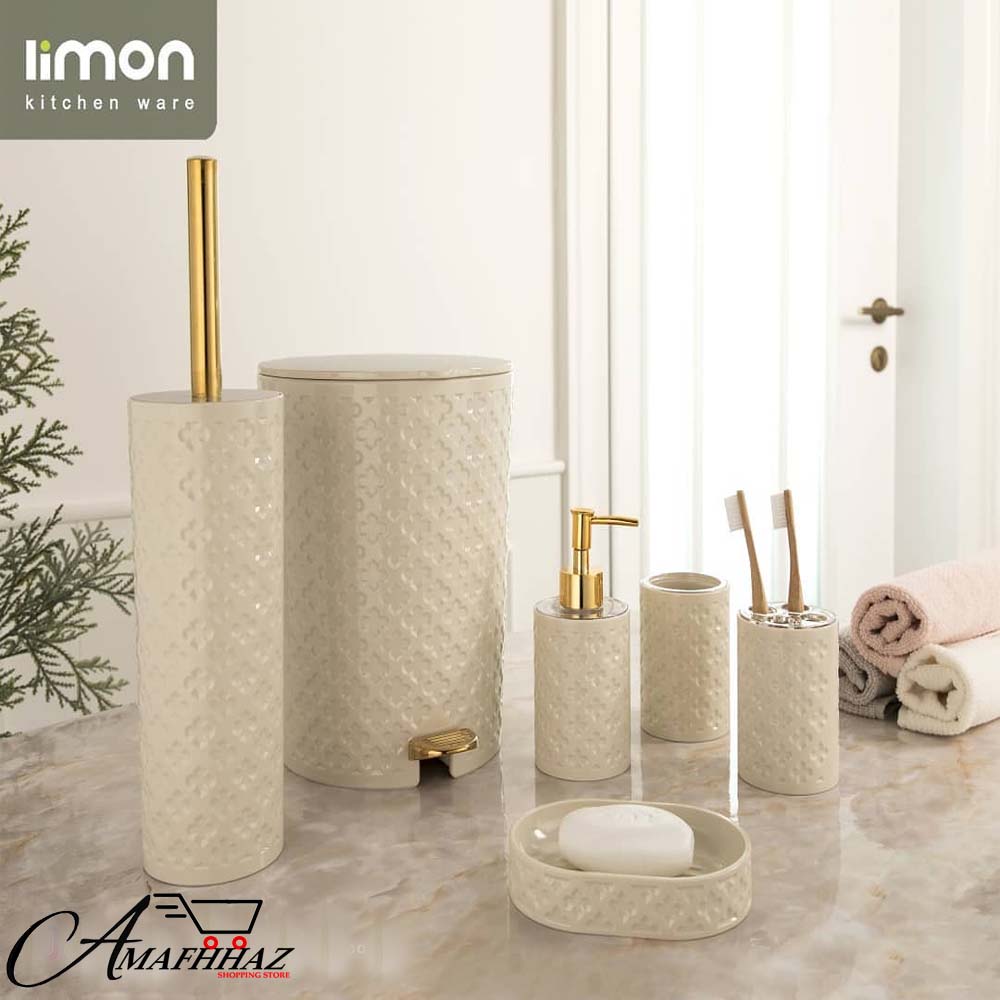 Bathroom Accessories 6 in 1 Set Limon Toilet