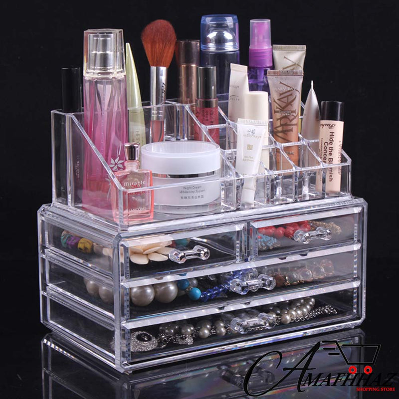 Cosmetic Jewelry Storage 4 Drawer