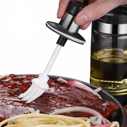 Kitchen Condiment Jar with Brush