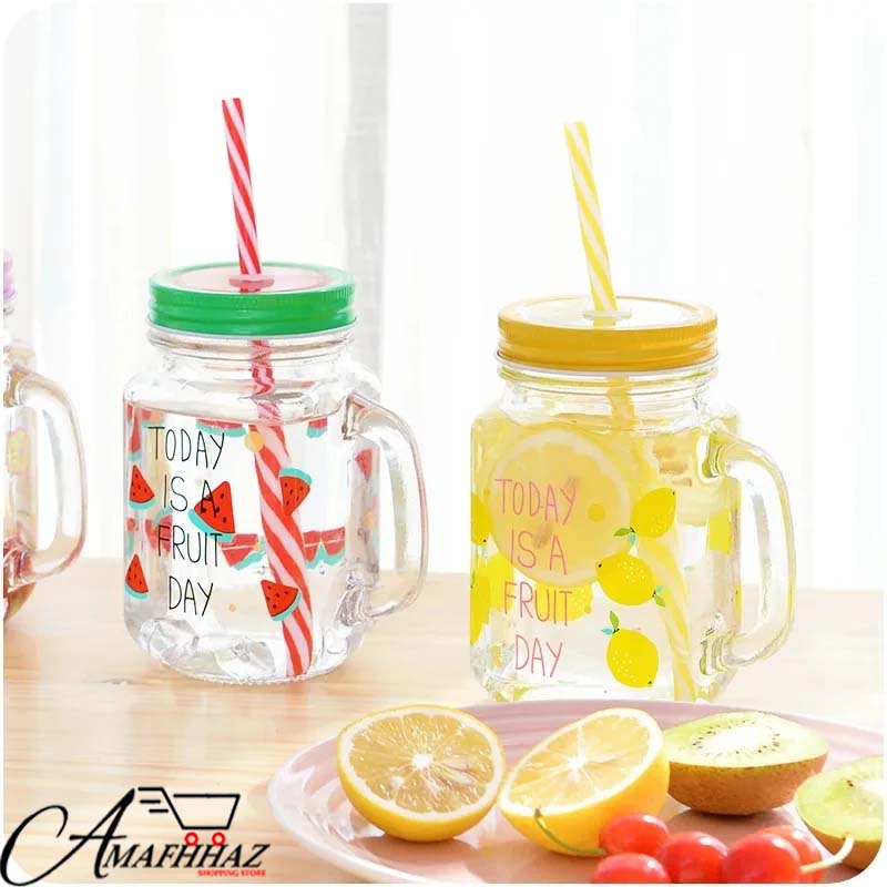 Juice And Water Glass Jar