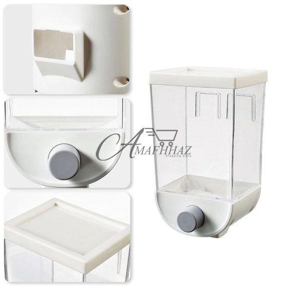 Cereal Dispenser Wall-mounted Grain Storage Container 1.5 LTR