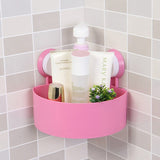 Triangle Bath and Kitchen Corner Storage Shelf with Suction Cup