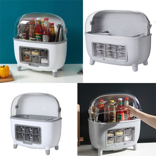 Kitchen Rack Condiment Storage Box