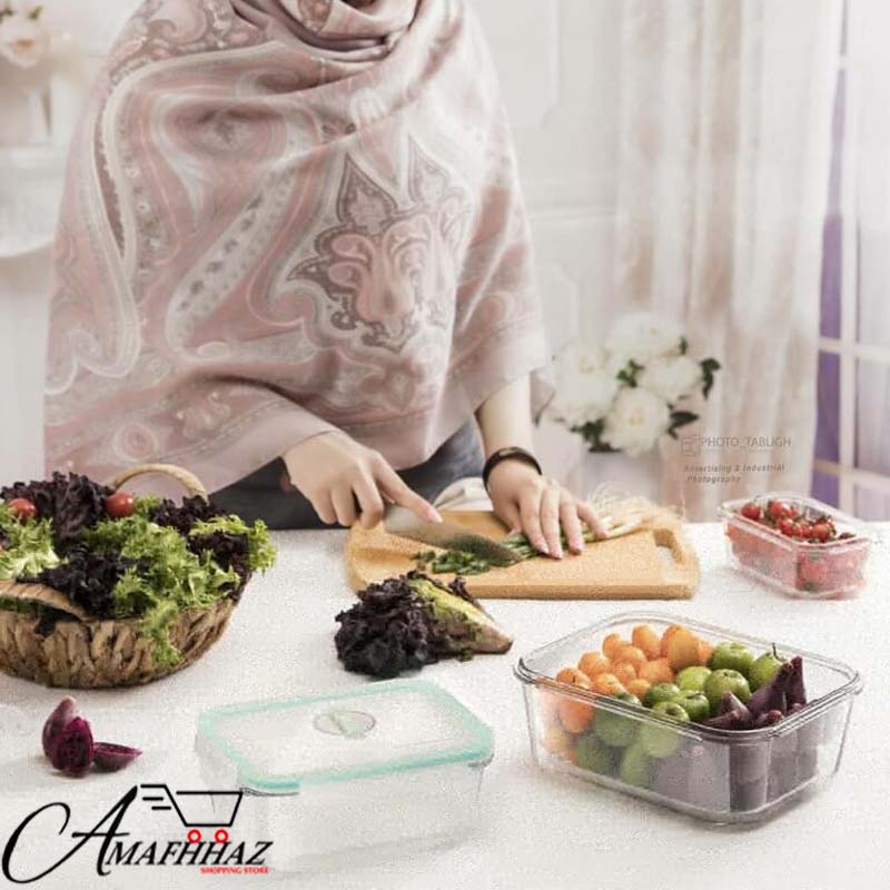 Limon 3 Glass Lunch Box Container Set