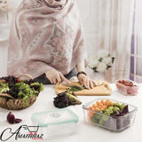 Limon 3 Glass Lunch Box Container Set