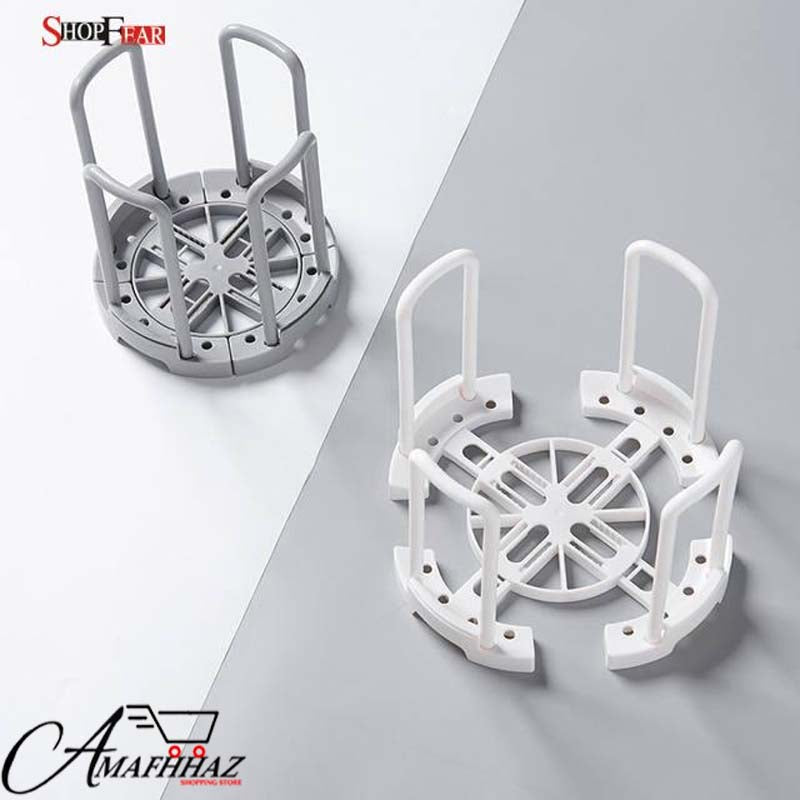 Retractable Plastic Drain Glass Plate Holder