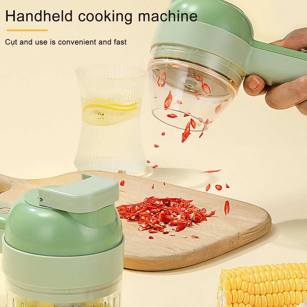Electric Vegetable Cutter 4 In 1