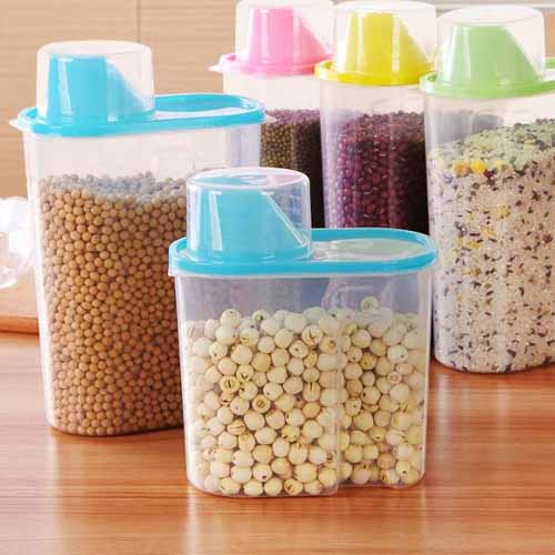 Small Grain Jar With Major Cup