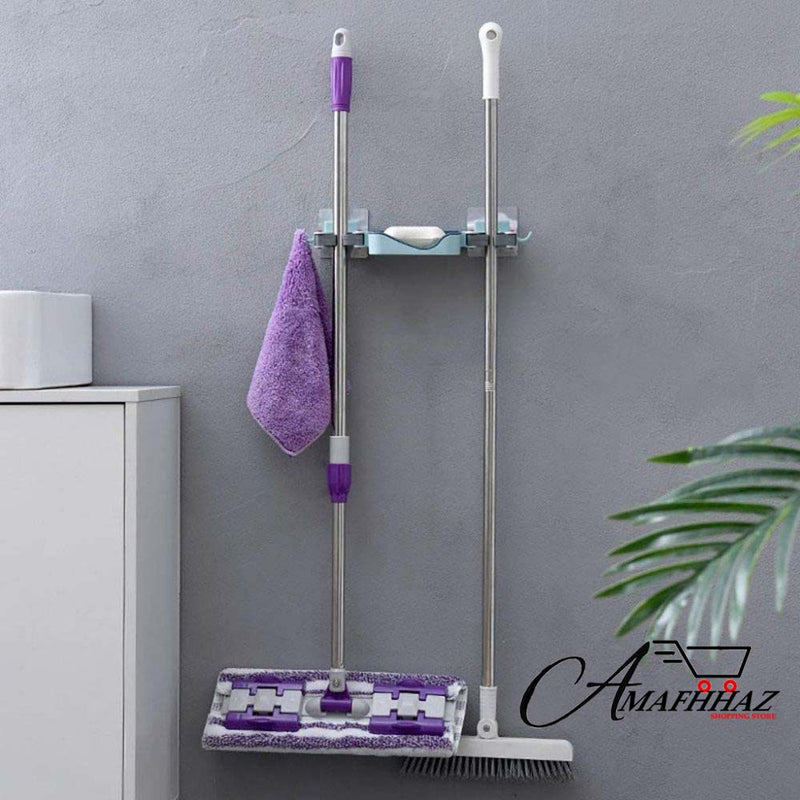 Storage Hook And Bathroom Wall Mop Holder