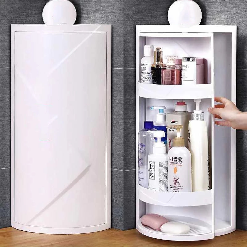 Rotating Corner Cosmetic Accessories Shelf Bathroom Shelf