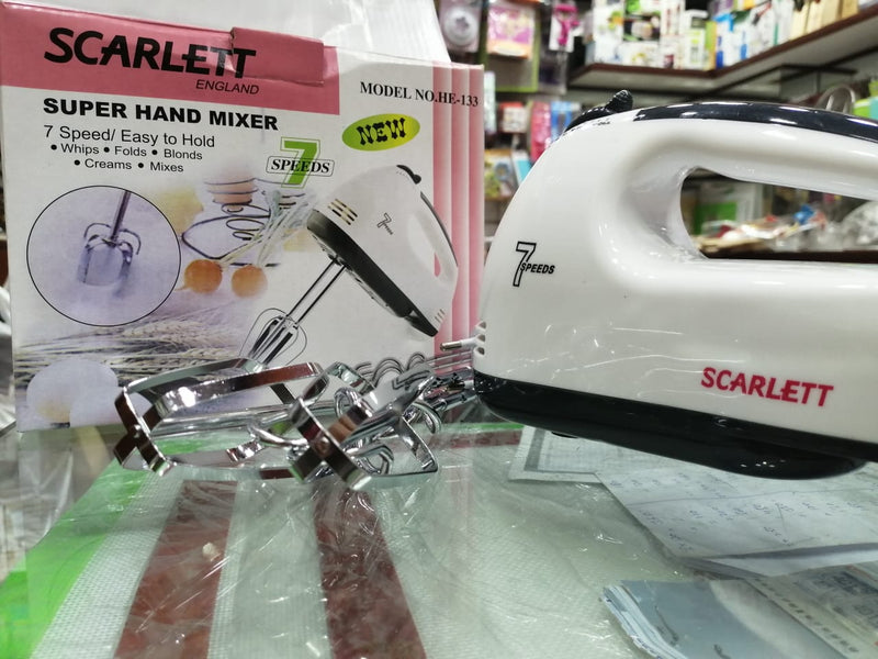 Super Electric Hand Mixer Beater – Scarlet