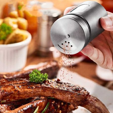 6 pcs Stainless Steel Spice Jar Set