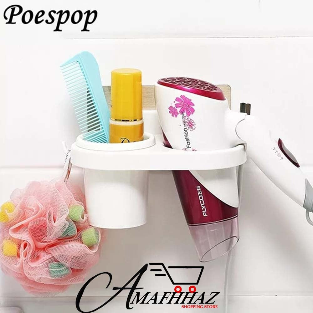 Hair Dryer Shelve Bathroom Wall