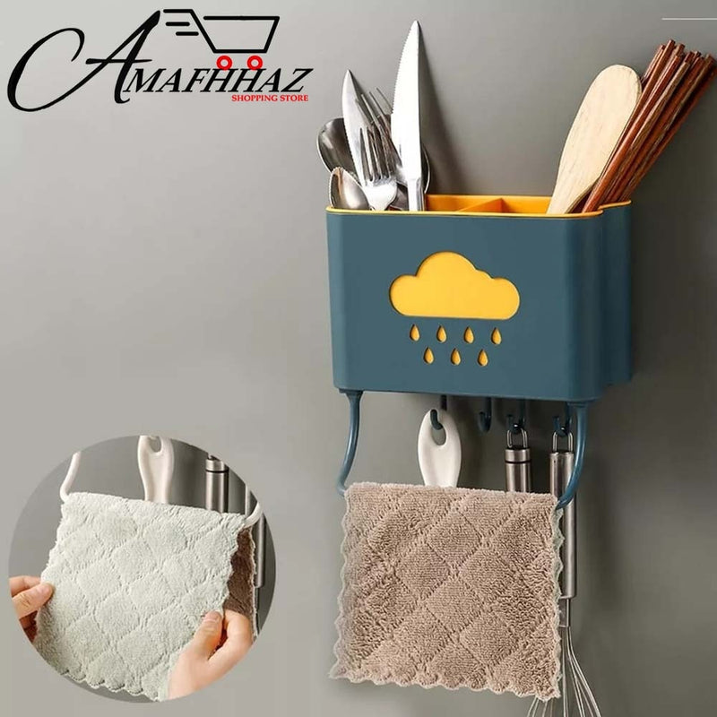 Wall Mounted Cutlery Drainer Rack