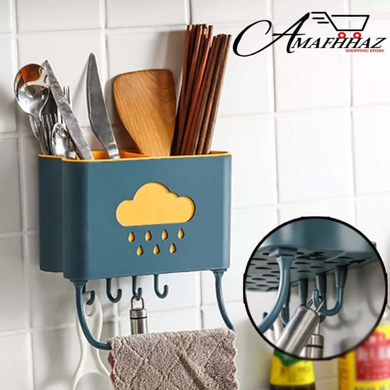 Wall Mounted Cutlery Drainer Rack