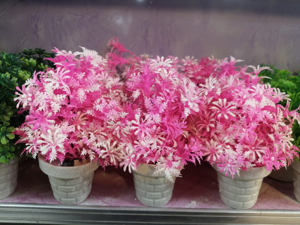 Mini Artificial Flowers & Plants Pack OF 4