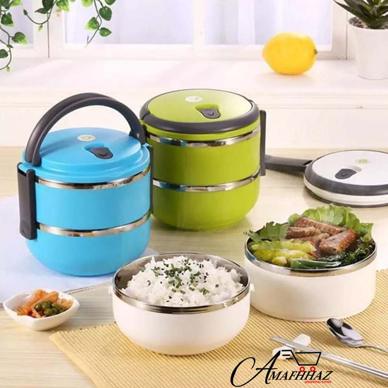 2 Layer Portable Lunch Box