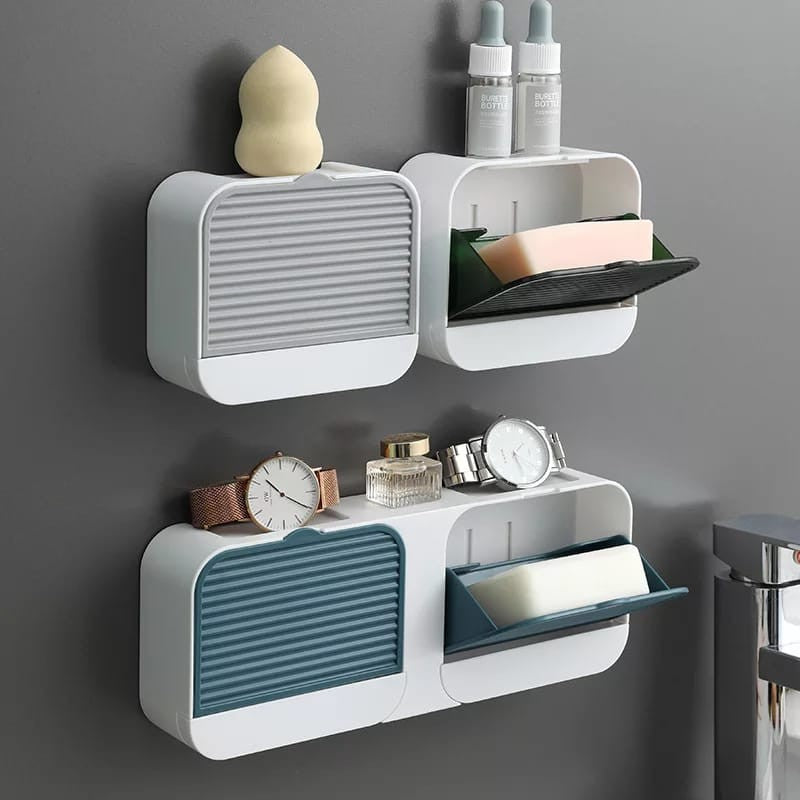 Wall-Mounted Double Creative Case Soap Dish