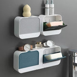 Wall-Mounted Double Creative Case Soap Dish