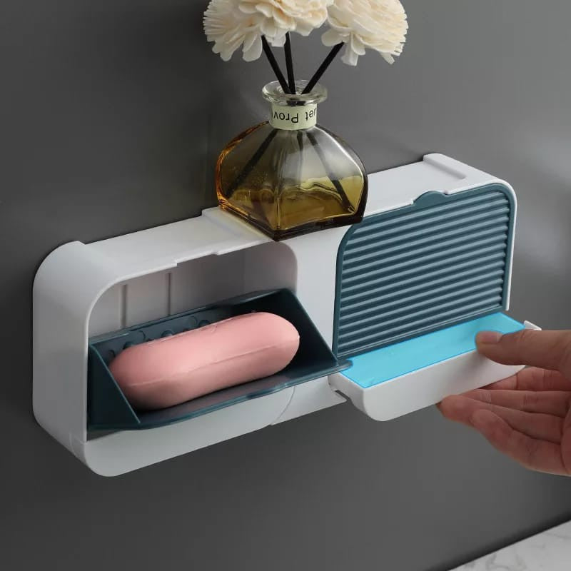 Wall-Mounted Double Creative Case Soap Dish