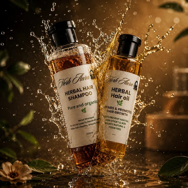 Herbal Hair Shampoo + Oil