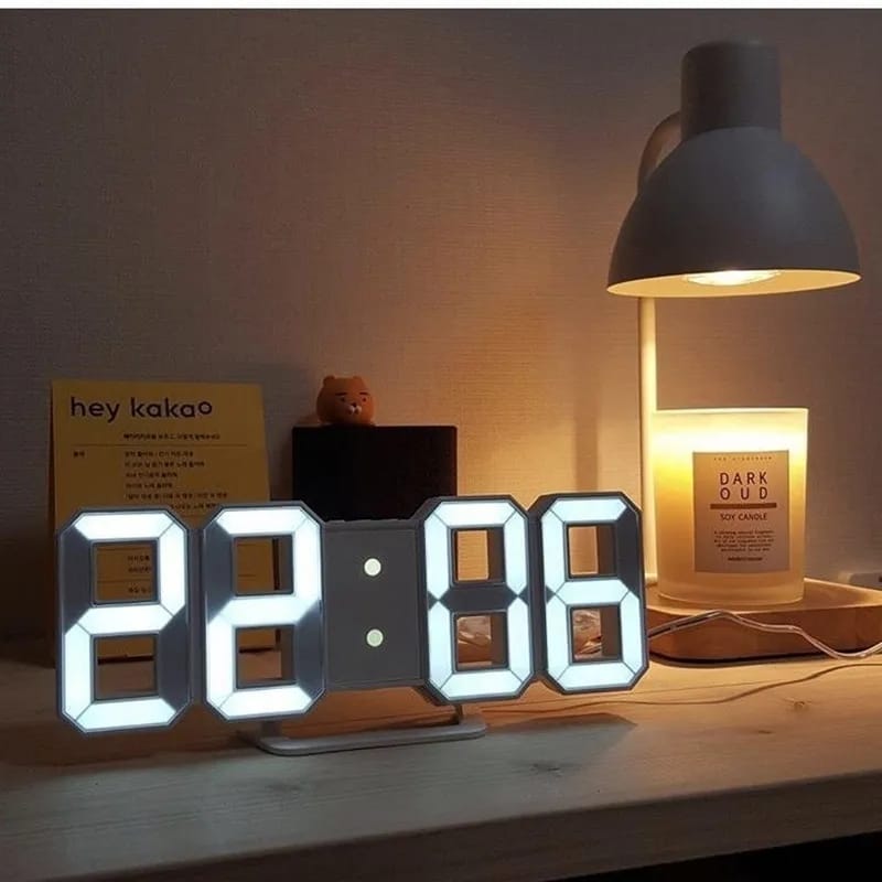 3D LED Digital Alarm Clock