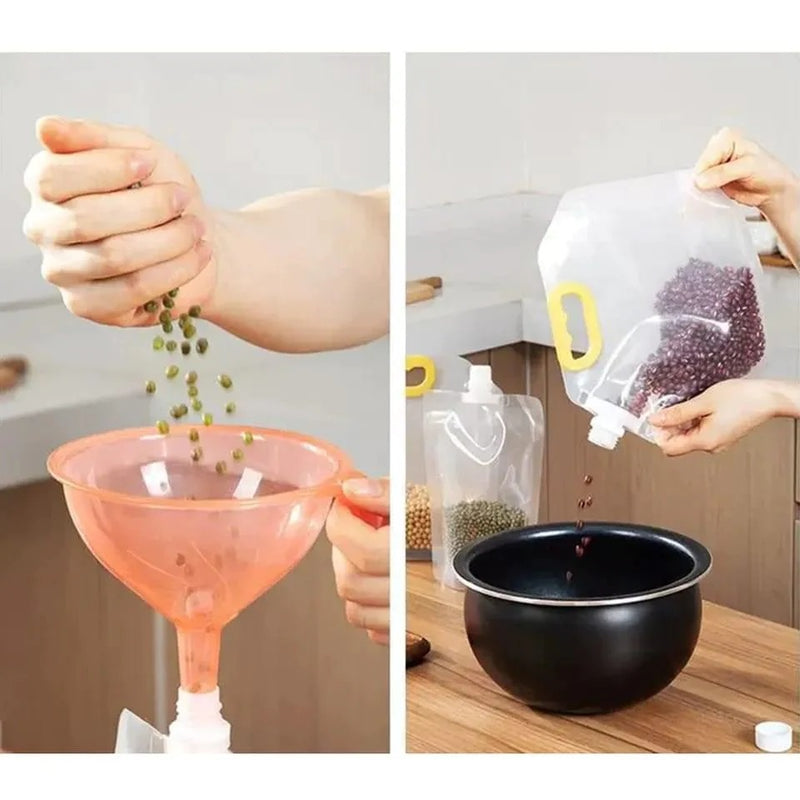 1 Pcs Sealed Storage Bags, , Transparent Grain Storage Bags