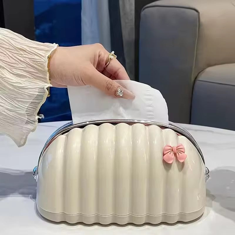 Shell Tissue Box With Tissues Papper 😍