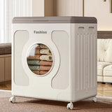 Foldable 160 Liters Laundry Storage Box with Wheels