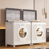 Foldable 160 Liters Laundry Storage Box with Wheels