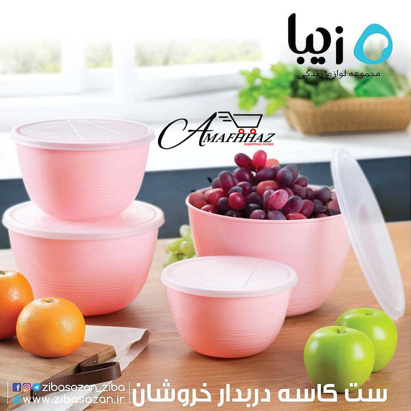 4 pc Bowl Set With Lid