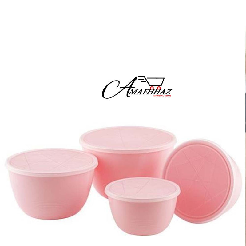4 pc Bowl Set With Lid