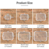 6 Pcs Silicone Covers Lid – Airtight bowl Cover Lid