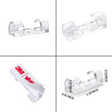 20 Pcs Transparent Wire Clip