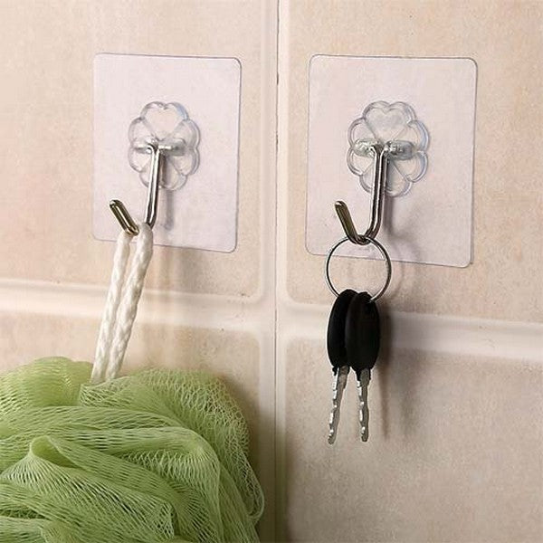 6 Pcs Adhesive Wall Hooks
