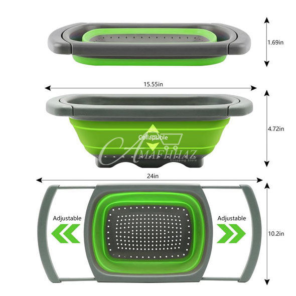 Adjustable & Collapsible Drainer Basket