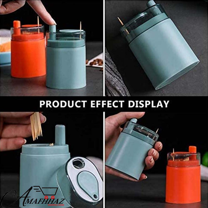 Automatic Toothpick Holder Plastic Storage Box