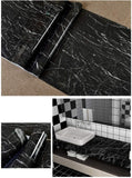 Black Granite Wallpaper Self Adhesive  Wallpaper (2 by 6.5 ft)