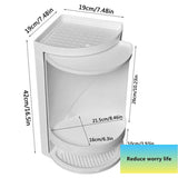 Rotating Corner Cosmetic Accessories Shelf Bathroom Shelf